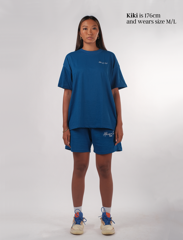 Athleisure Club T-Shirt Oversized - Cobalt