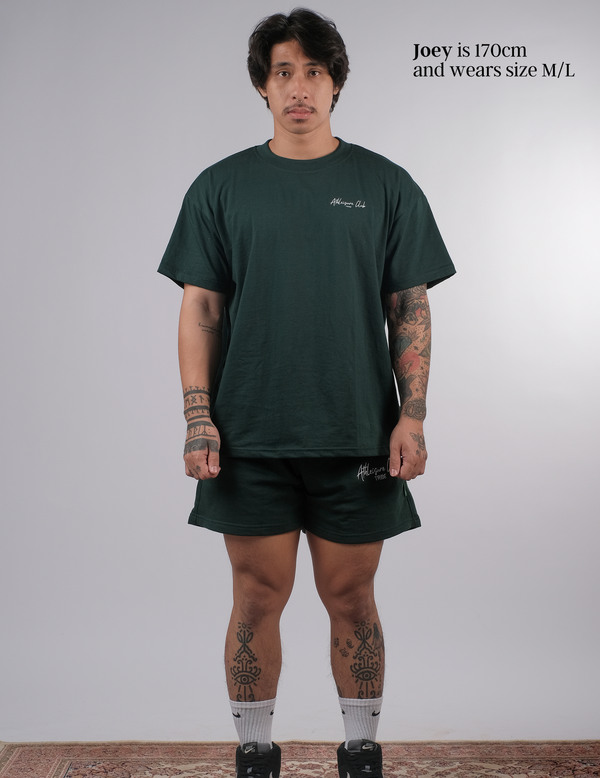 Athleisure Club T-Shirt Oversized - Forest
